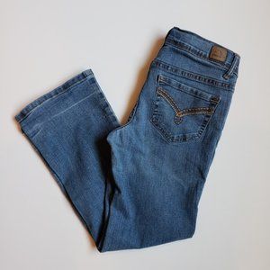 Jordache girls sz8.5 jeans bootcut classic blue